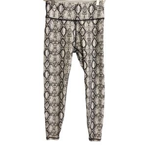 Becco Snake Print Crop Leggings Size M